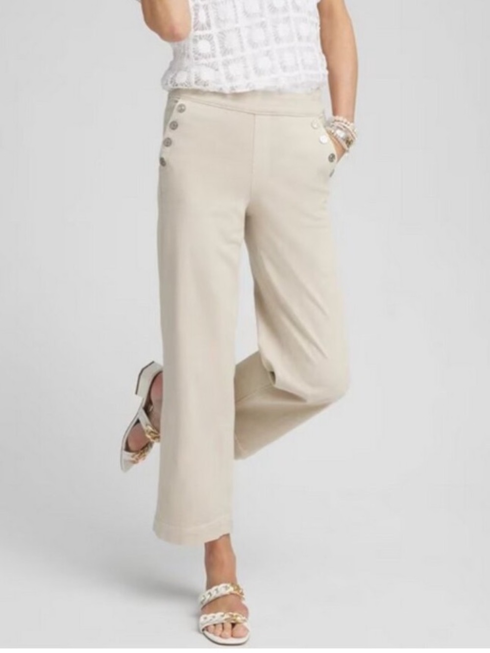 Chico’s Pull-on Wide Leg  Crop